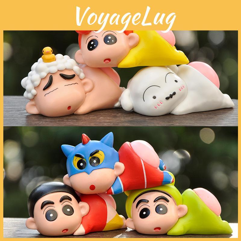Crayon Shin Chan Pvc Anime Figure Desk Ornament For Home Office Decor Gifts