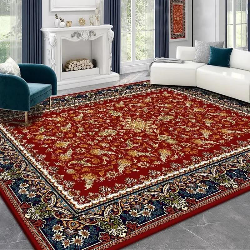 Oriental Ethnic Style Carpet Living Room Decor Persian Big Size Area Rugs Bedroom Decor 200x300 Washable Non-slip Cloakroom Mats