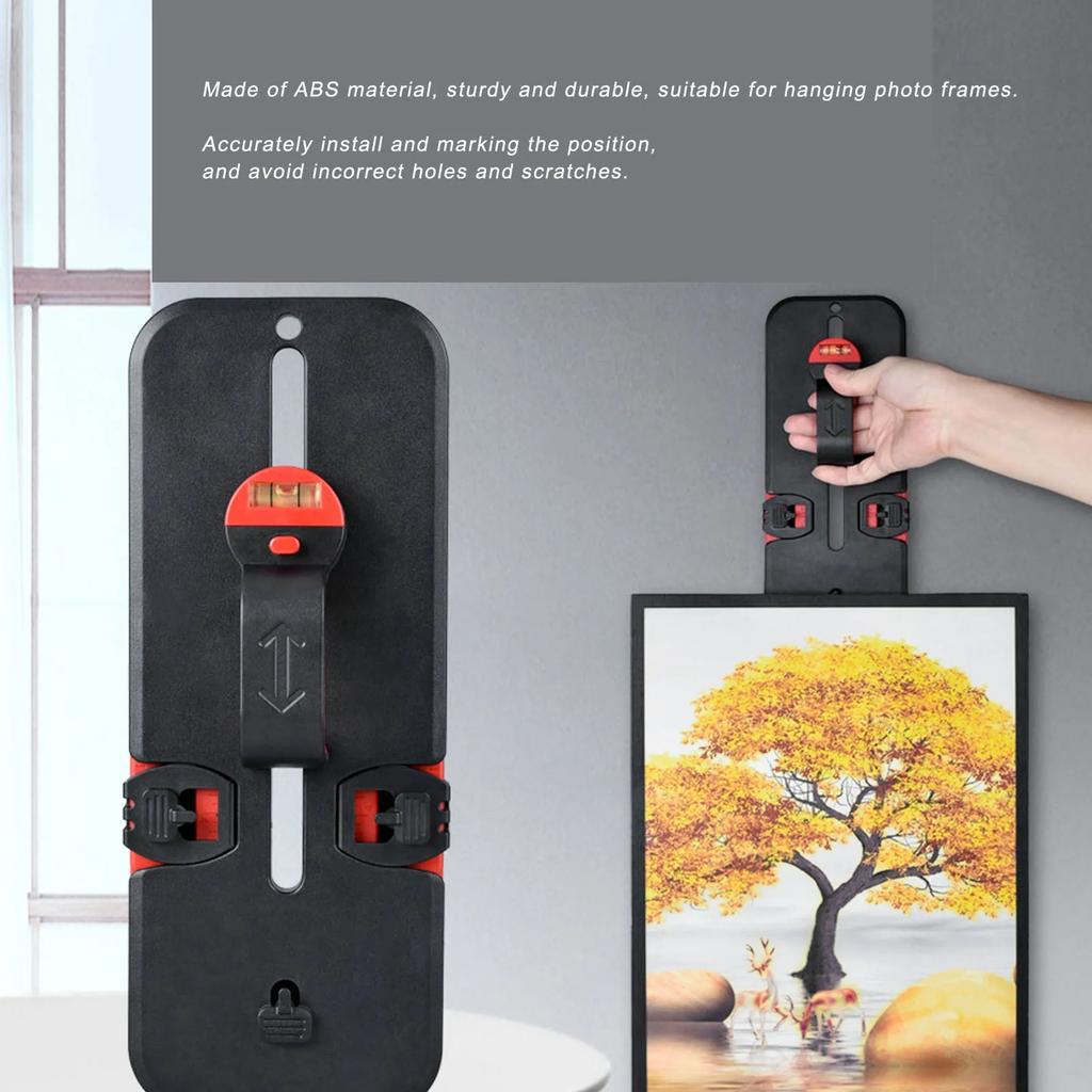Picture Hanger Tool Picture Hanger Tool Photo Frame Hanging Leveling Tool with Bubble Level for Decoration Picture Leveling Tool