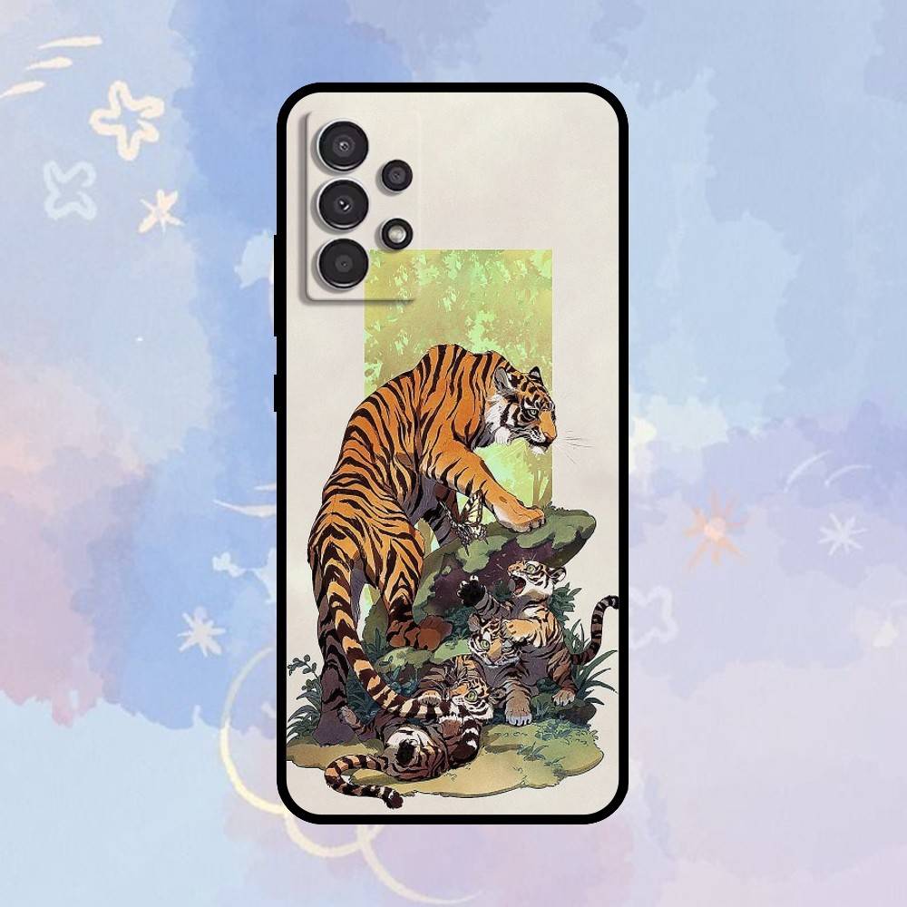 

Постер тигра AAA Чехол для телефона для Samsung Galaxy A73,A72,A71,A70,A53,A52,A51,Другие Мягкий черный чехол Samsung a20s
