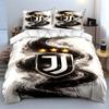 Juventus-Logo, wirbelnde Muster. Bettwäsche-Sets Bettbezug-Sets Bettbezüge Kissenbezüge(1 * Bettbezug 2 * Kissenbezüge, ohne Bettdecke)
