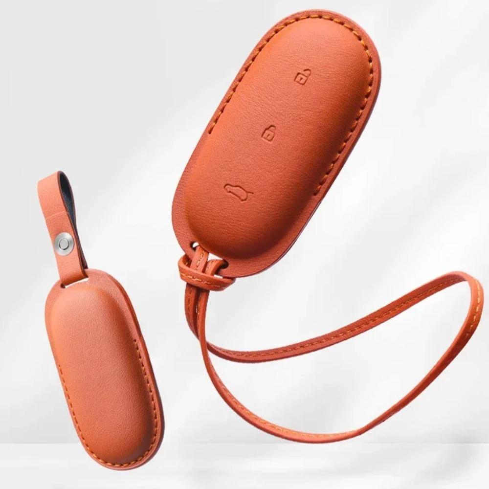 Leather Car Key Case Shell Keychain for Lixiang L9 L8 L7 L6 Key Case Cover for LI Lixiang Leading Ideal L6 L7 L8 L9 2022-2025