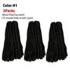 14-15inch Hair Extension Afro Locs Synthetic Braiding Hair Dreadlocks Hairs Extension Synthetic Soft Locs Crochet Braiding Hairs