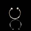Men Stainless Steel Open Cuff Ring Segment Ring Body Piercing Jewelry Round Rings(Size:25mm,28mm, 30mm, 32mm,35mm, 40mm)