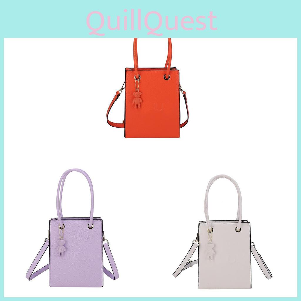 Small Square Womens Handbag With Zipper Closure For Daily Casual Use