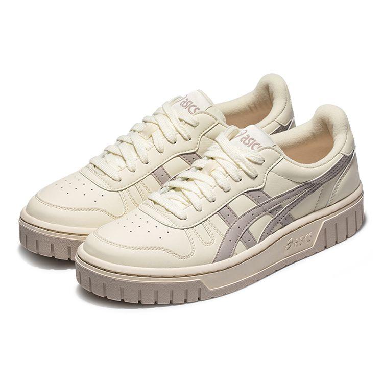 ASICS Court MZ Beige Grey Unisex Sneakers Cream White 1203A127-751