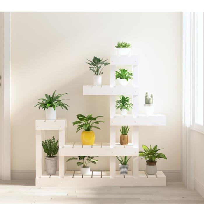 VidaXL Plant Stand White 92x25x97 Cm Solid Pine Wood 822103