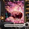 Personalized Wall Tapestry,Demon Slayer Custom Printed Name, Fabric Wall Art For Indoor Room Backdrop
