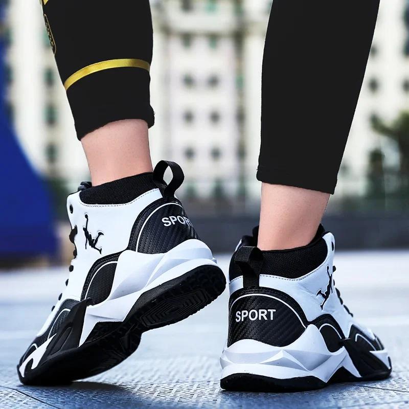 Kids Boy Breathable Basketball Woman Training Sneakers Zapatillas Men's Basketball Shoes High Top Basketball Shoes Outdoor 2025