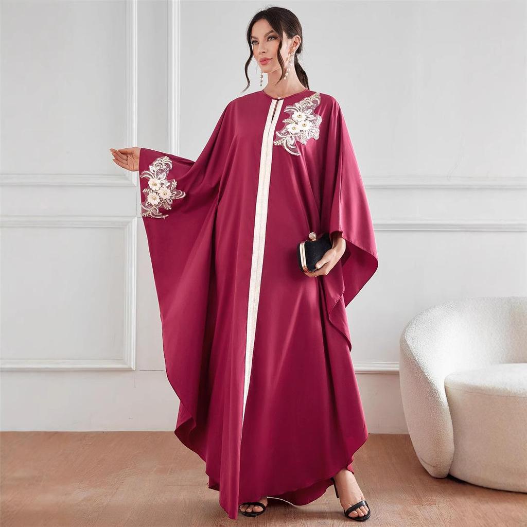 2025 Elegant Spring/Summer Long Robe Dress for Middle Eastern Muslim Women