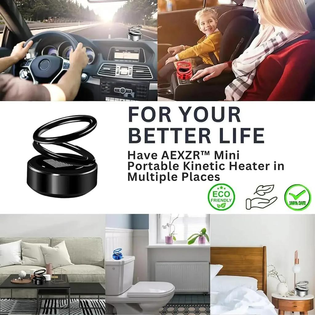 Car Perfume Fragrance diffuser Ornament Solar Aromatherapy Suspended Rotating Double Ring Aromatherapy Decoration CarAccessories