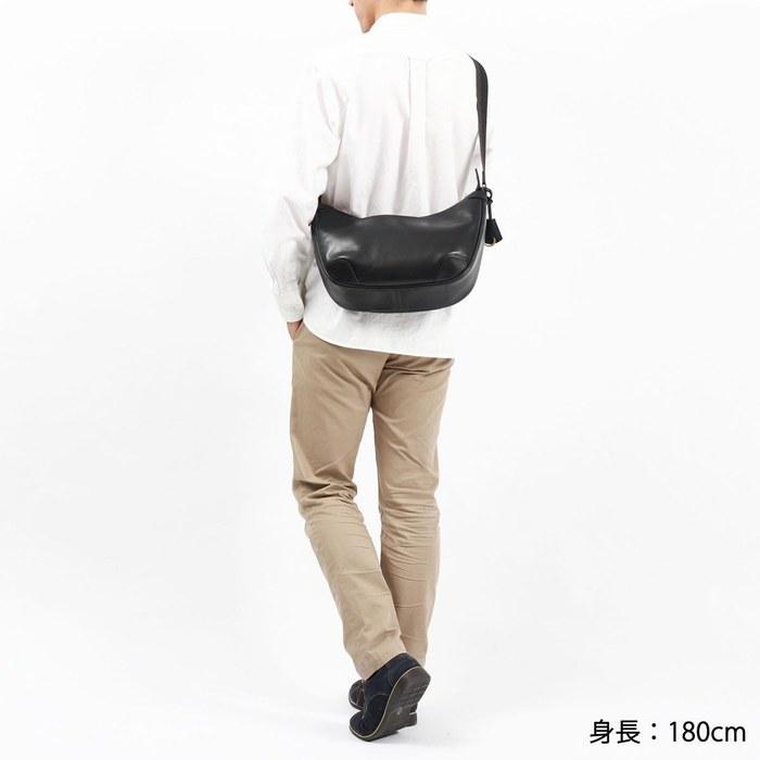 [Aniari] Shoulder Bag Antique Leather Men's Dark Orange Free Size
