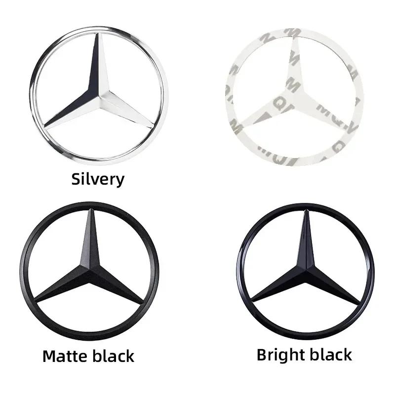 1Pcs 90mm ABS Star Logo Car Trunk Emblem Badge Accessories For Mercedes Benz C E S Class W204 W205 W212 W213 W211 W220 W222 W221 UK1