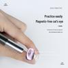 Non-Magnetic Nail Art Finger Cots: Cat Eye Acrylic Practice Base & Wearable Nail Pattern Stand