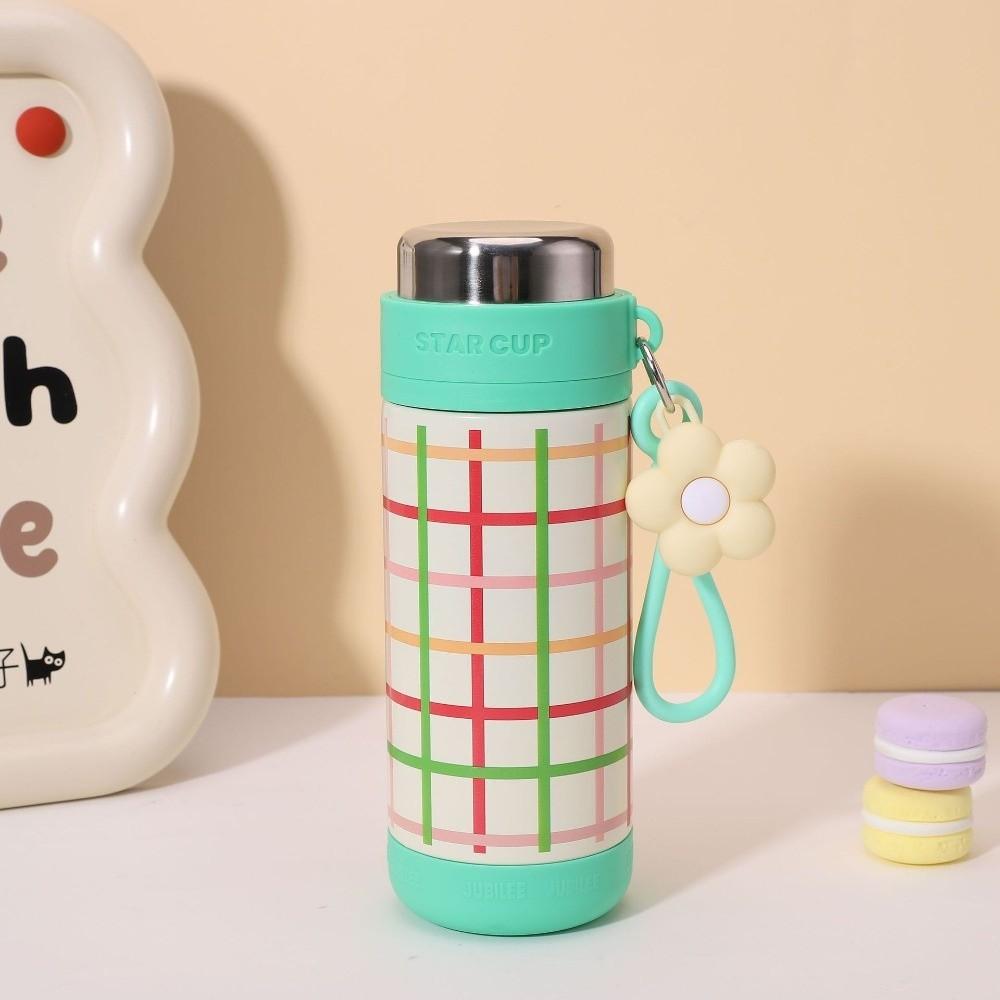 Portable Stainless Steel Thermos Mug Elegant Water Cup Dust Proof Thermos Cup  Student