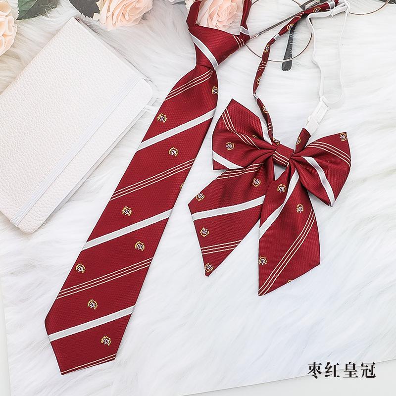 Jk Small Tie Necktie Girl Student Summer Bow Tie Japanese Dk College Style Graduation Free Shirt Couple Decoration