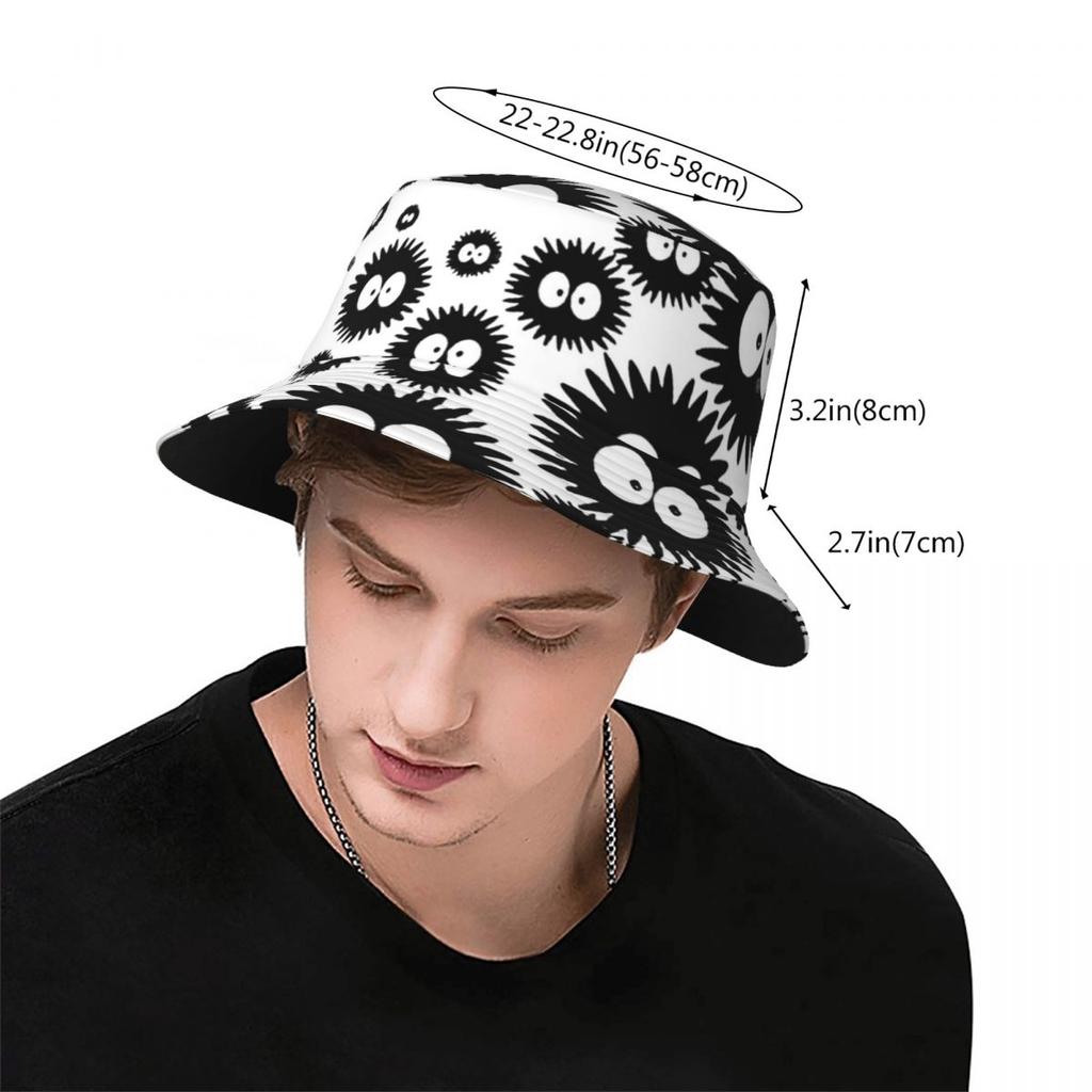 Unisex Bucket Hat Totoro Cartoon Anime Travel Headwear Foldable Outdoor Sport Fishing Cap Bob Hat Birthday Gifts