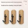 Solid Wood Wall-Mounted Piano Coat Rack with Entryway and Bedroom Hooks