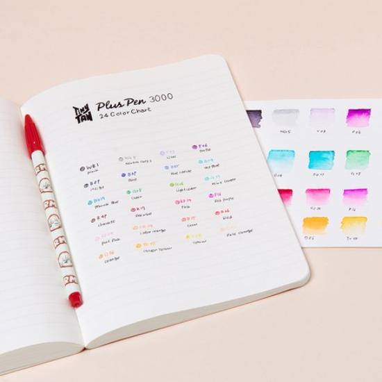 [Monami] TinyTAN Plus Pen 3000 – 24 Colors, V, 1 Set