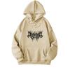 Mingxin Clothing Fleece Hooded Sweater Women's European and American Style American Autumn and Winter Pattern Printing Loose 2025 Student Jacket