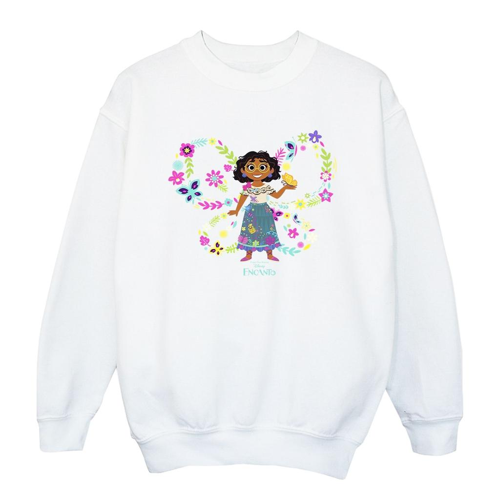 Disney Girls Encanto Mirabel Butterfly Sweatshirt
