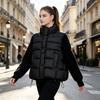 Winter neue Damenmode ausländischer Stil warme Patchwork-Wollärmel Baumwollkleidung kurze Daunen-Baumwollkleidung