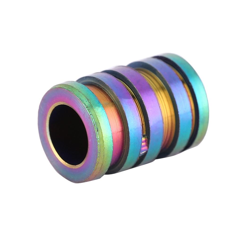 TC4 Titanium Alloy Knife Beads Pendant for Outdoor Lanyard Parachute Cord Large Size Colorful