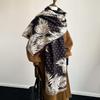 Plant Leaves, Coconut Leaves, Personality Exaggerated Trend Polka Dots, Women's Imitation Cashmere Warm Scarf, Air Conditioner Shawl