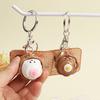 Llavero Juguete de Dibujos Animados Clicker para Pastel Alivio del Estrés Botón de Descompresión Llavero Fidget Colgante para Mochila Colgante para Bolso Colgante para Billetera