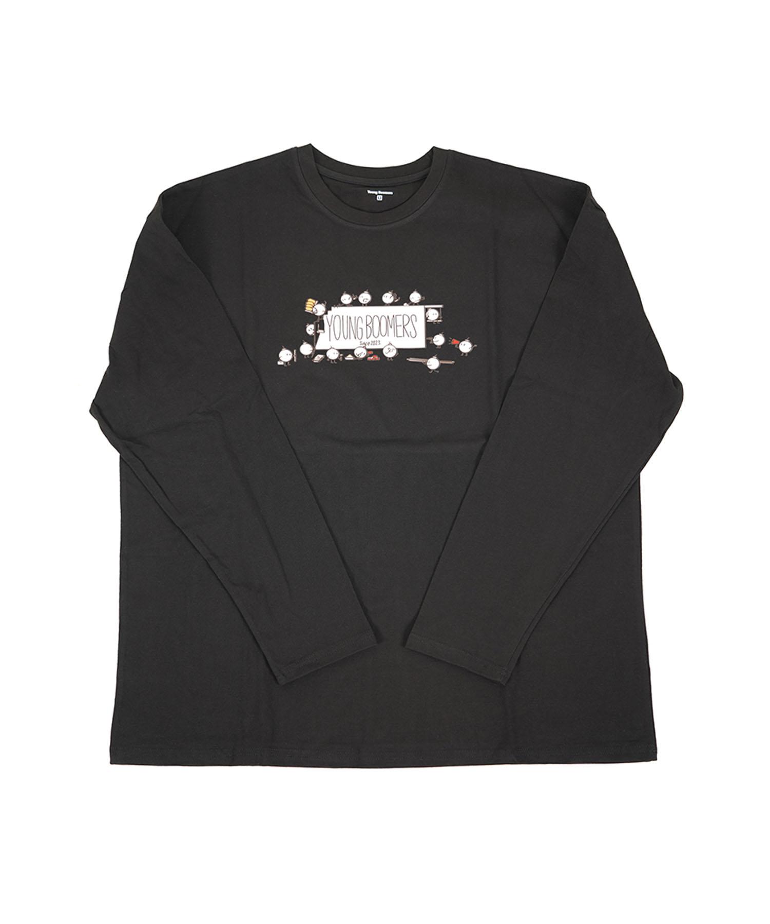 Young Boomers Box Logo Long Sleeve_Black A