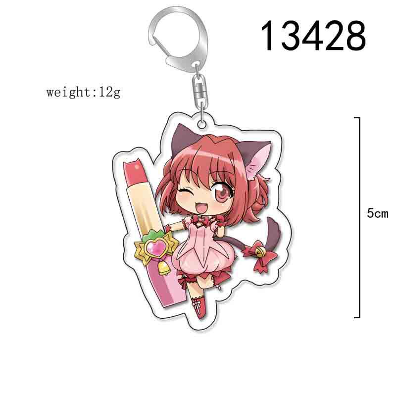 Брелок Кот Токио: Акриловый кулон Momomiya Ichigo & Aizawa Mint In Stock
