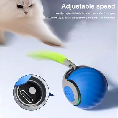 Intelligenter Hundespielzeugball Elektronisches interaktives Haustierspielzeug Beweglicher Ball Wiederaufladbar Automatisch Beweglich Hüpfend für Welpen Geschenk Katzenprodukte