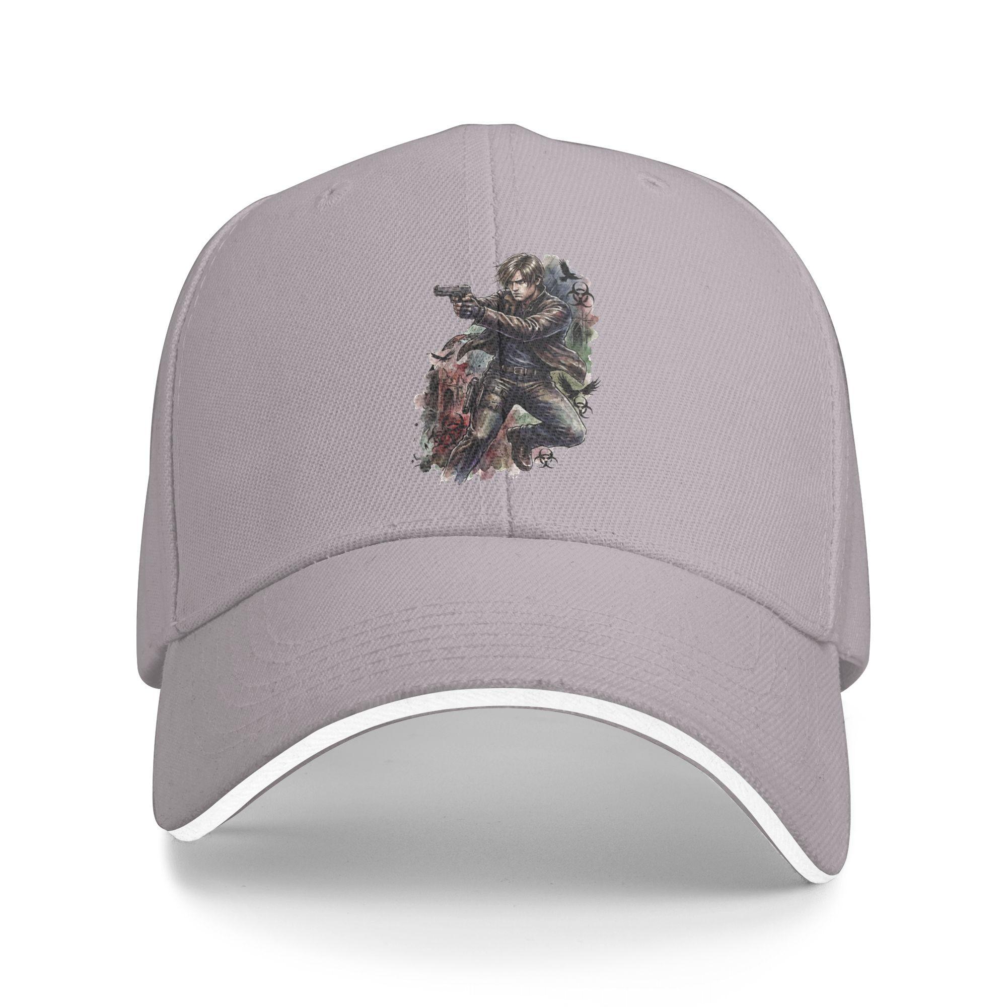 

Residents Evils RE9 Leon Kennedy Survivor Guilt Raccoon City Tribute Design Baseball Cap Casual Men Women Trucker Hat Hot Sale As Picture серый