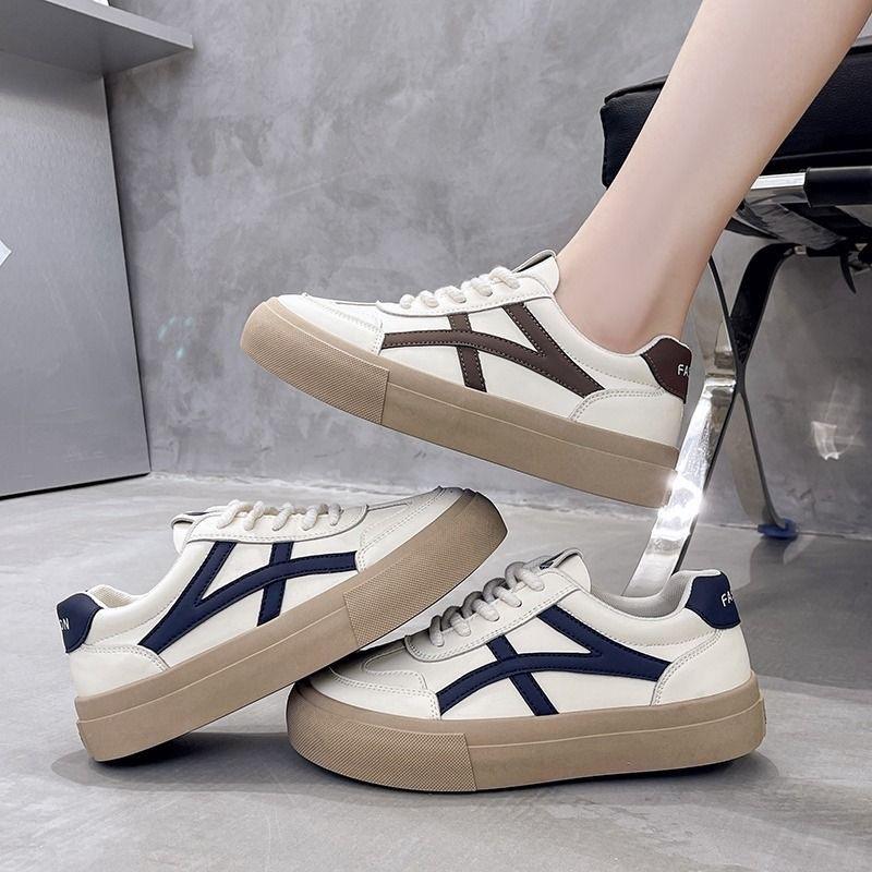 Popular little white shoes women's 2025 new student versatile flat-soled sports shoes breathable soft-soled Forrest Gump board shoes