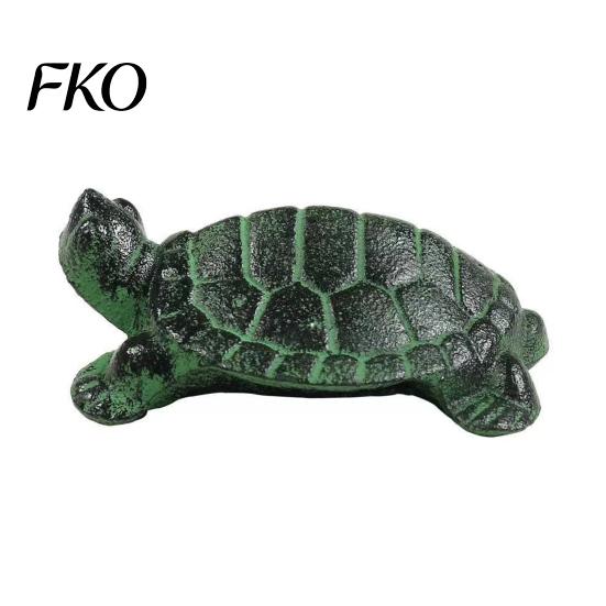 Durable Tortoise Statue Vintage Iron Turtle Figurine, Metal Miniature Statue, Animal Mini Sculpture Shape Desk Decoration for Home Office Bookshelf 1pc