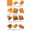 [Dakota] Two-Fold Wallet Leather Women's Camel DA-35270-45 9.5x12.5x3cm