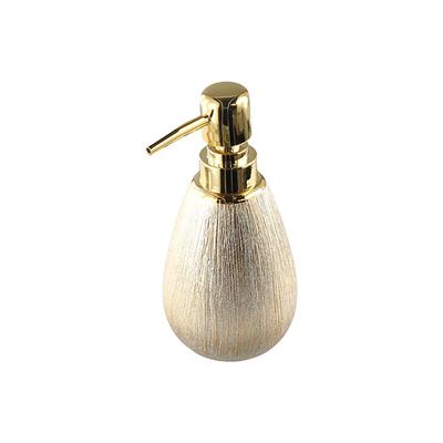 Simple 400ml Ceramic Press Pump Bottles Luxury Nordic Hand Sanitizer Bottle Shower Gel Empty Liquid Dispenser Cosmetic