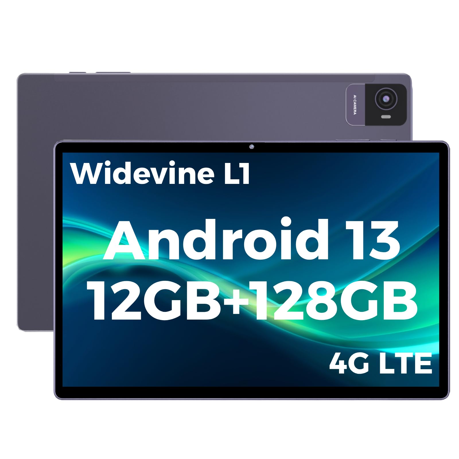 

Планшет Android 13 VETOO V10 T616 8 12 ГБ 128 ГБ 1 ТБ Widevine L1 FHD IPS 4G LTE Face Split Wireless Child Detection 10.5 дюймів, Pro, Core, (6+6 Віртуальний) сірий колір