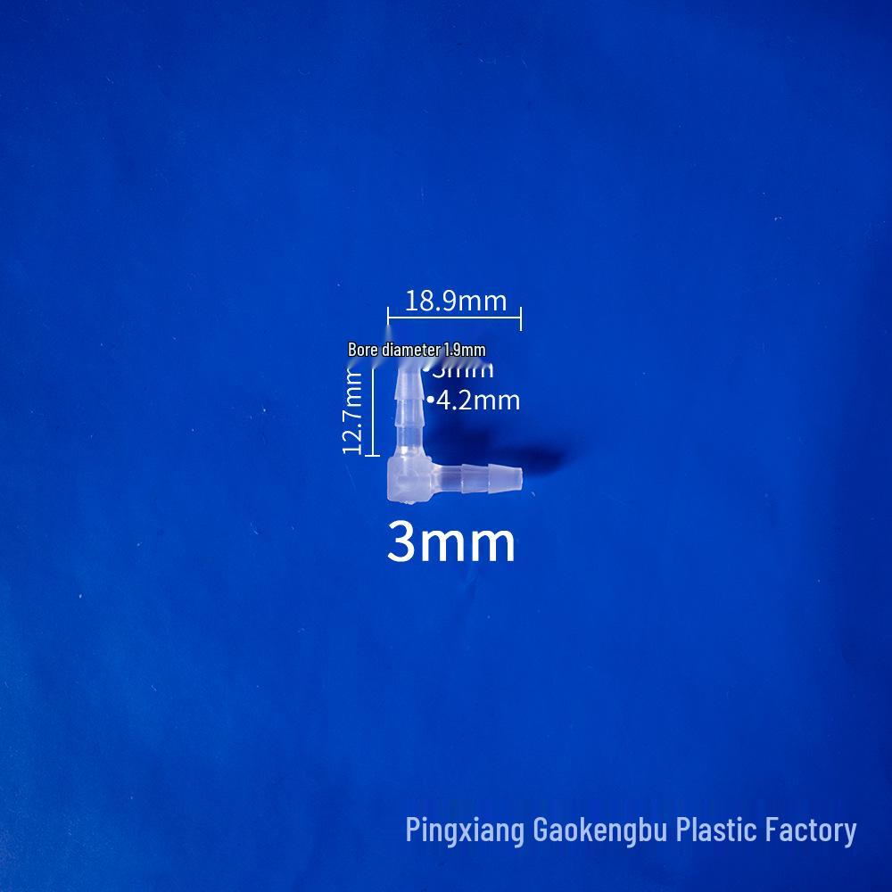 L-Shaped Elbow Plastic Connector Fittings, 90° Right Angle Pipe Accessories