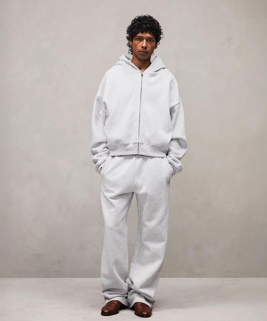 Entaieoseutyudio (U) Straight Leg Sweatpants Heather Grey