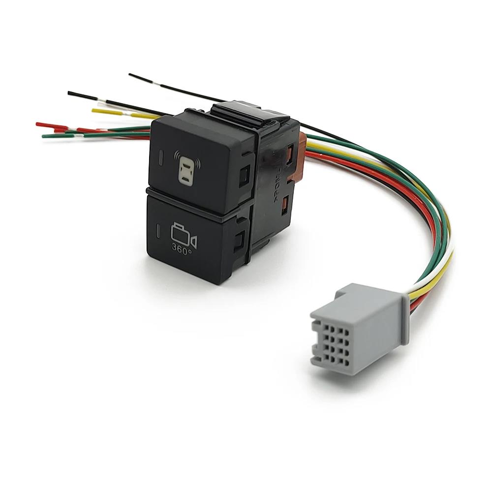 For Honda Dual Key Switch Steering Wheel Heating Control Switch Power On Off LED Light Button Car Accessories