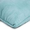 Coussin en suédine bleu clair 40x40