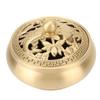 3pcs Easy Cleaning Incense Cone Holder With Lid Brass Incense Burner  For Home Yoga Spa Decor