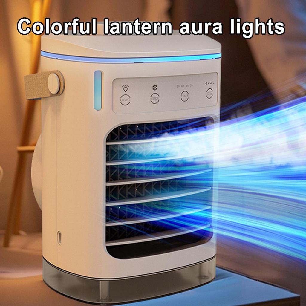 Multi-function Portable Cooling Fan Air Cooler Spray Conditioner USB Air Cooler Fan Quiet Evaporative Cool Gadgets with Timer