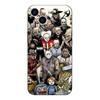 Capa preta de tpu para iphone 5 5s se 2020 6 6s 7 8 plus x 10 XR XS 11 12 13 mini pro MAX capa traseira Horror Movie