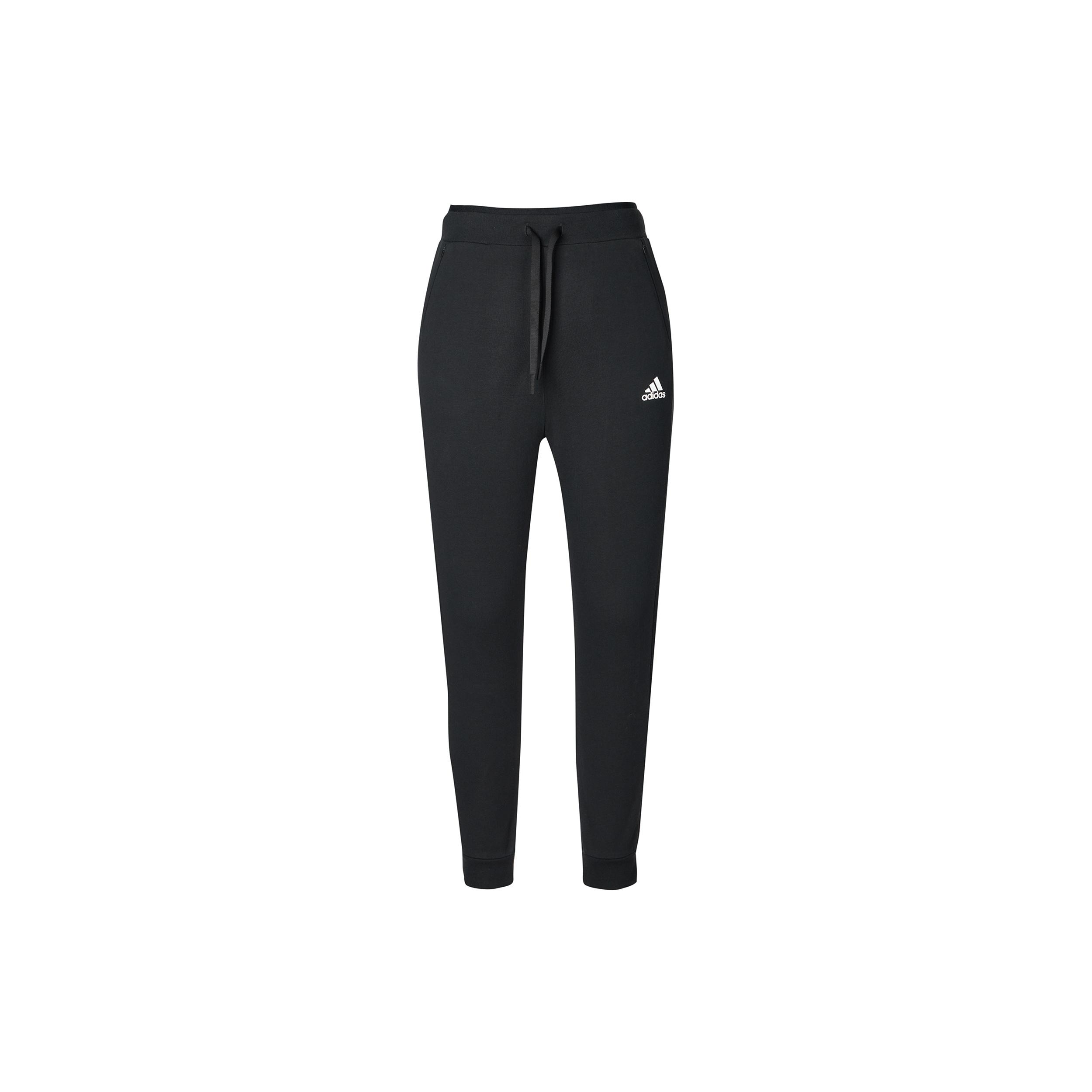 (WMNS) adidas Fit 3-Stripe Pants Asia Sizing Black Women s GJ9033