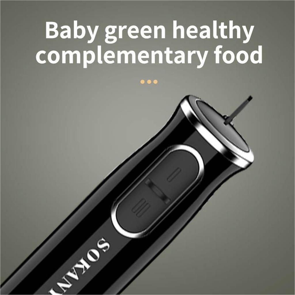 Multi-Functional Handheld Blender: Stainless Steel for Baby Food, Juicing & More