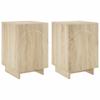 Nightstand 2 Pcs Sonoma Oak 33.5 X 34.5 X 50 Cm