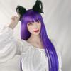 Lolita Long Purple Wig for Women - Natural, Realistic Straight Hair