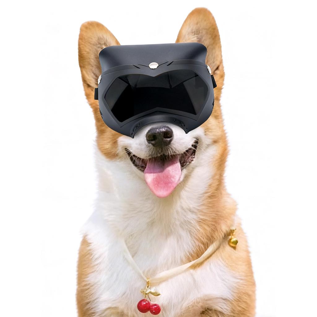 Dog Hat with Goggles Windproof Breathable Lightweight Design Dog Sunglasses Pet Glasses for Outdoor Riding Driving Hiking
